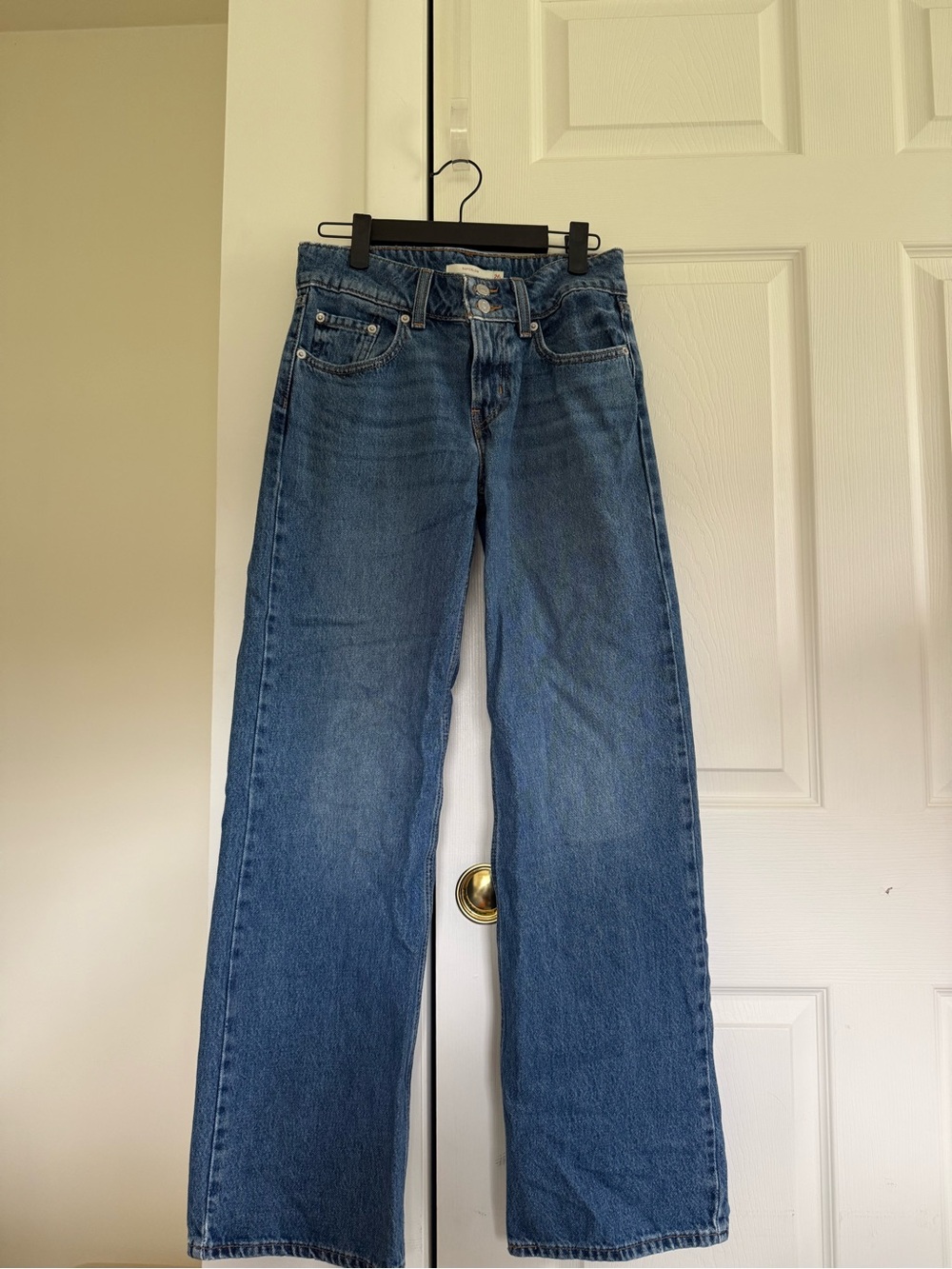Levi’s Superlow Loose Jeans Women’s 26 Medium Wash Low Rise Baggy Y2K